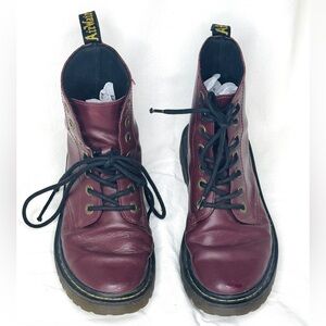 Dr. Martens Luana Red Burgundy Laceup Boots